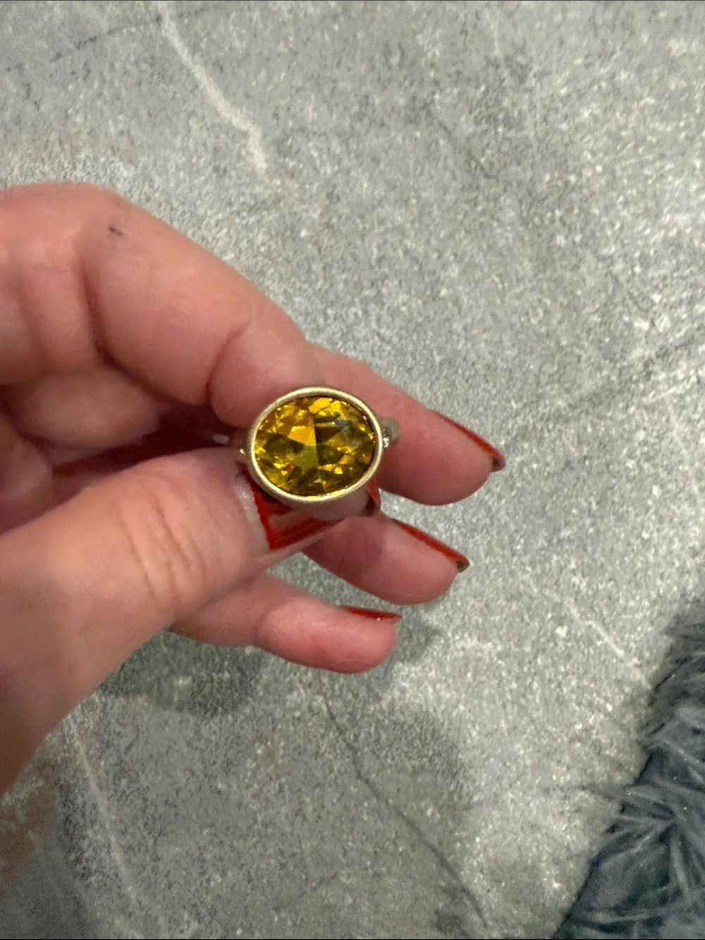 Park Lane Yellow Crystal Ring - Women's Jewelry